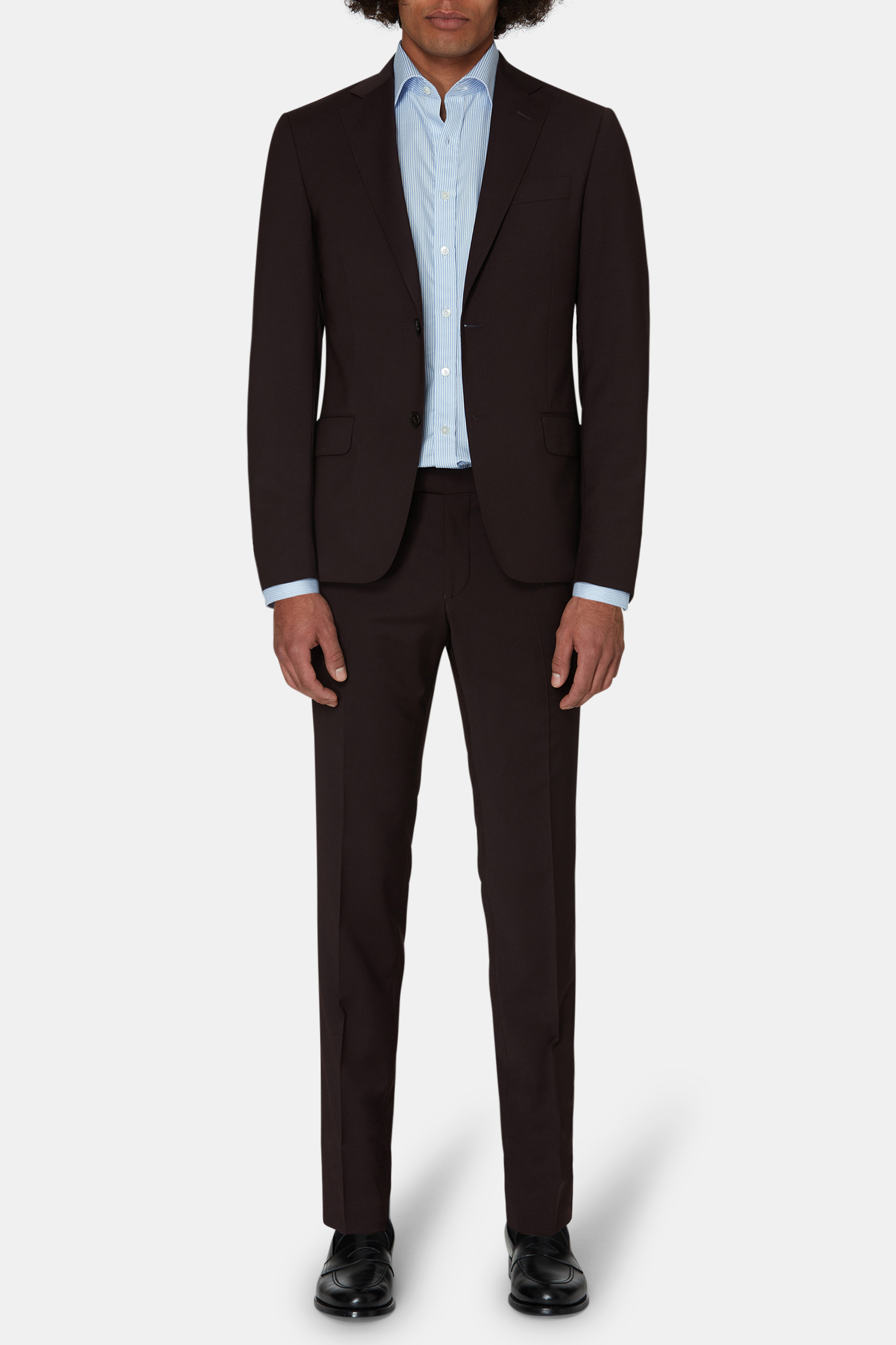 Oscar Jacobson Slim Fit Microstructure Kostym - stl. 50 - Rosa - Herr