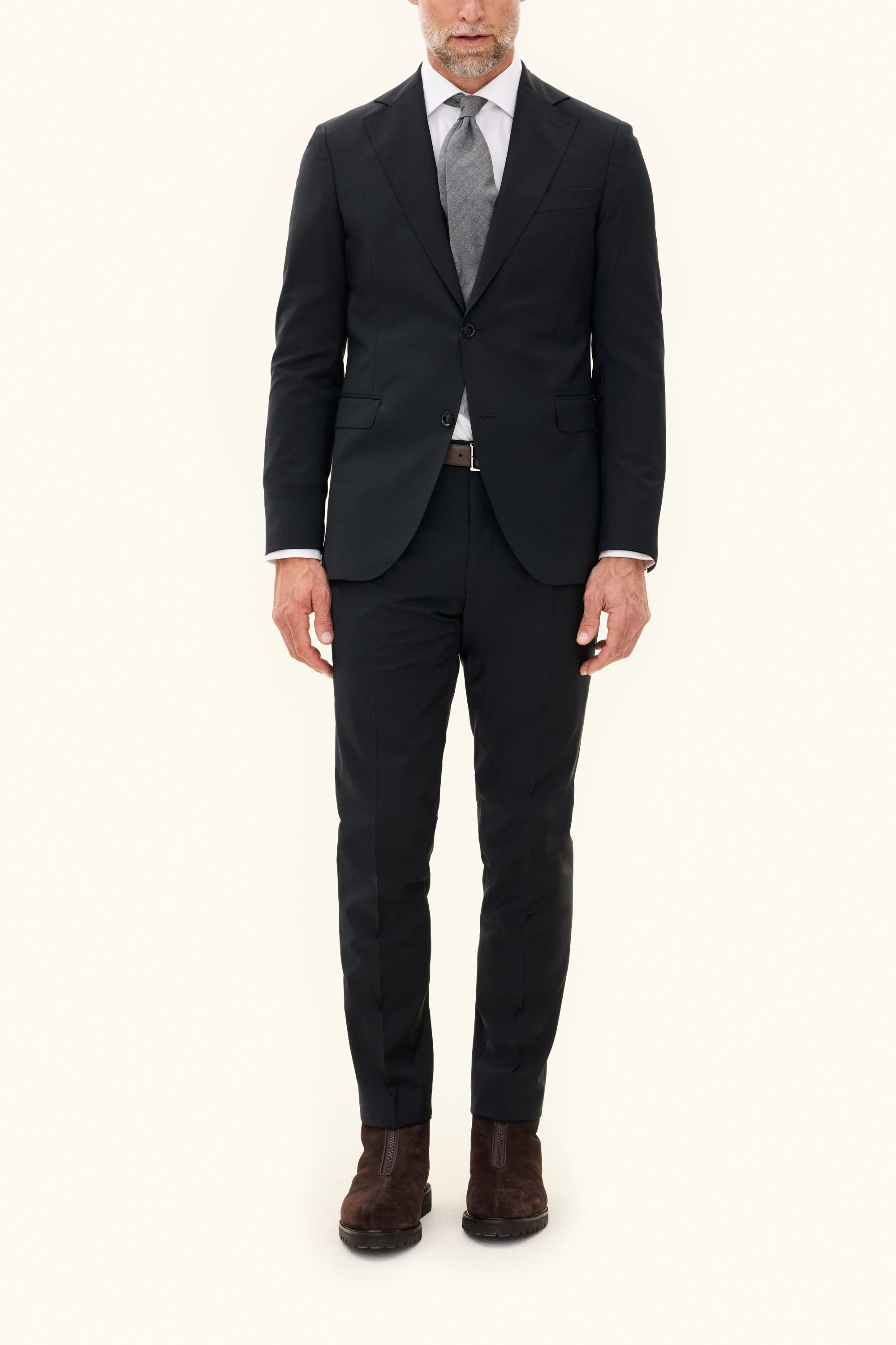 Oscar Jacobson Slim Fit Microstructure Kostym - stl. 46 - Svart - Herr