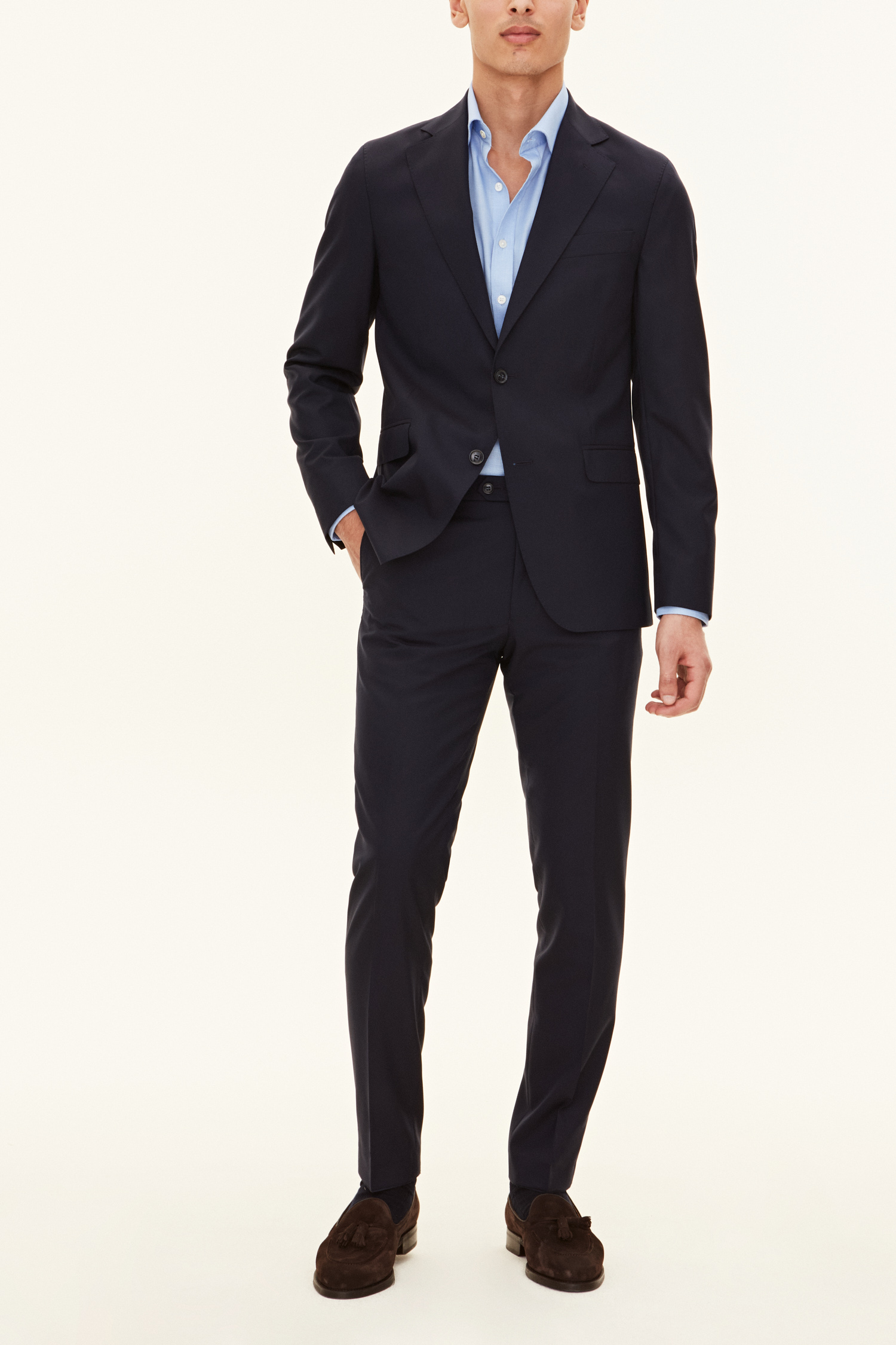 Oscar Jacobson Slim Fit Microstructure Dress - str. 100 - Menn