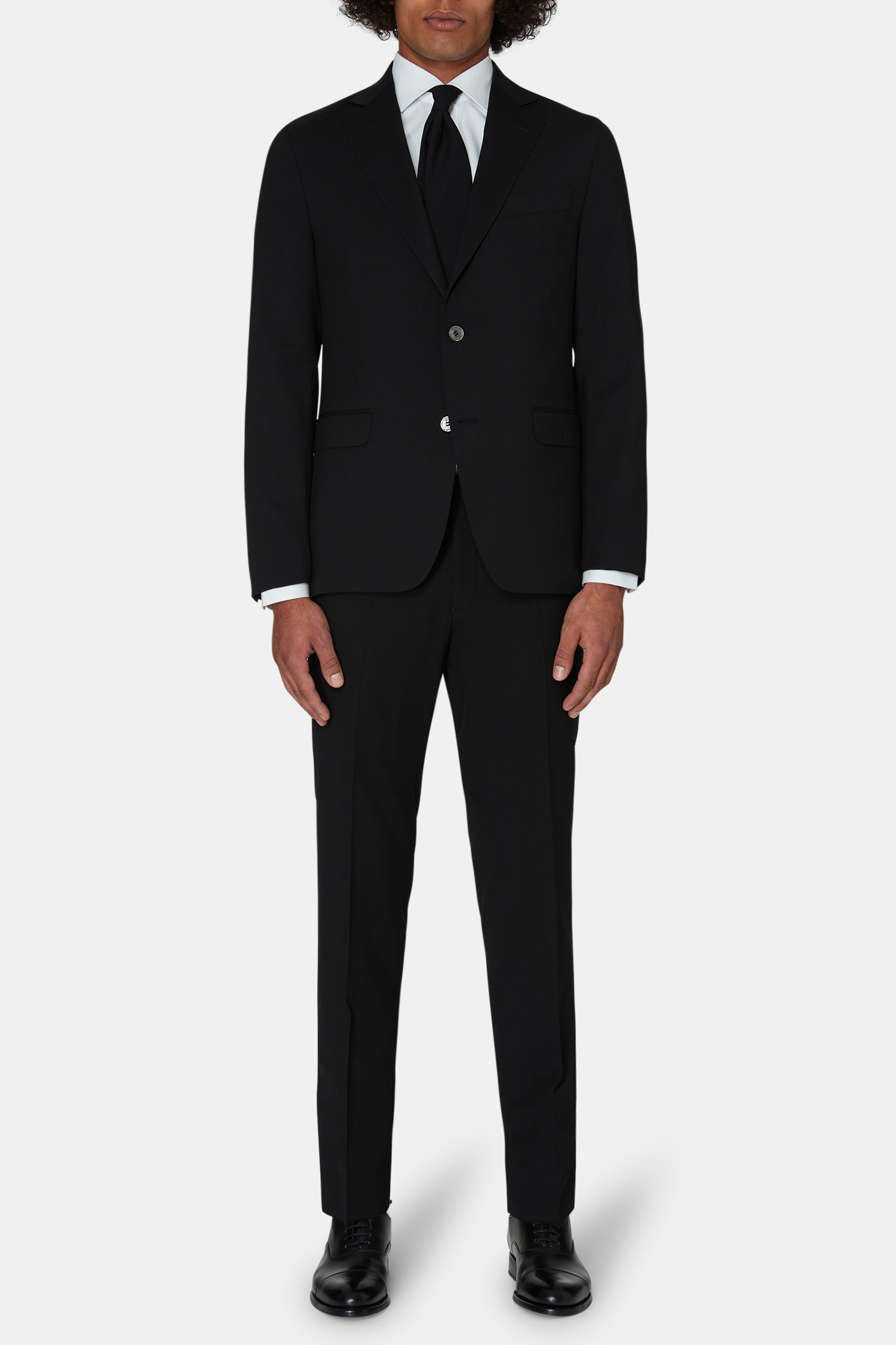 Oscar Jacobson Regular Fit Tropical Wool Kostym - stl. 150 - Svart - Herr