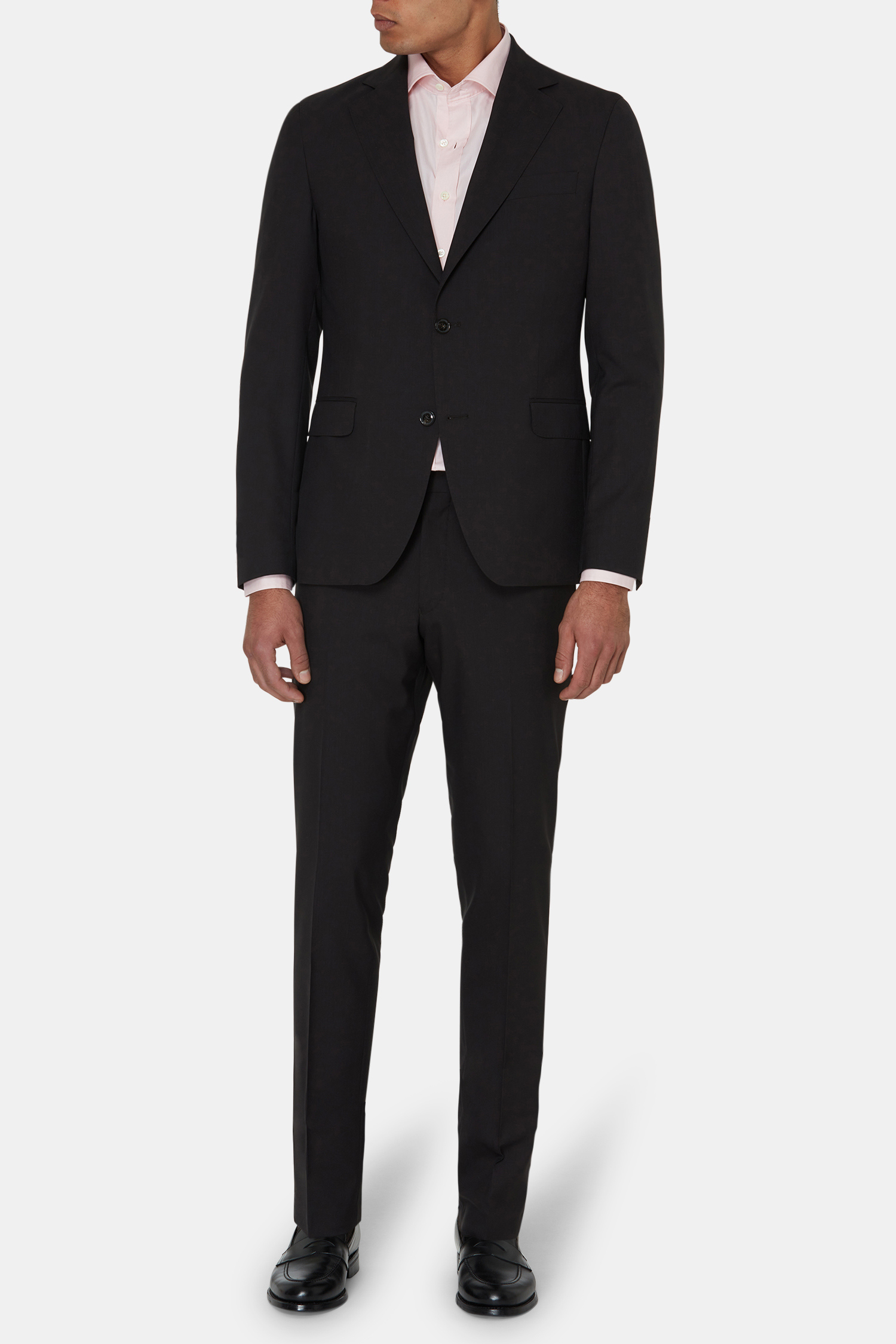 Oscar Jacobson - Regular Fit Microstructure Kostym - stl. 48 - Brun - Herr